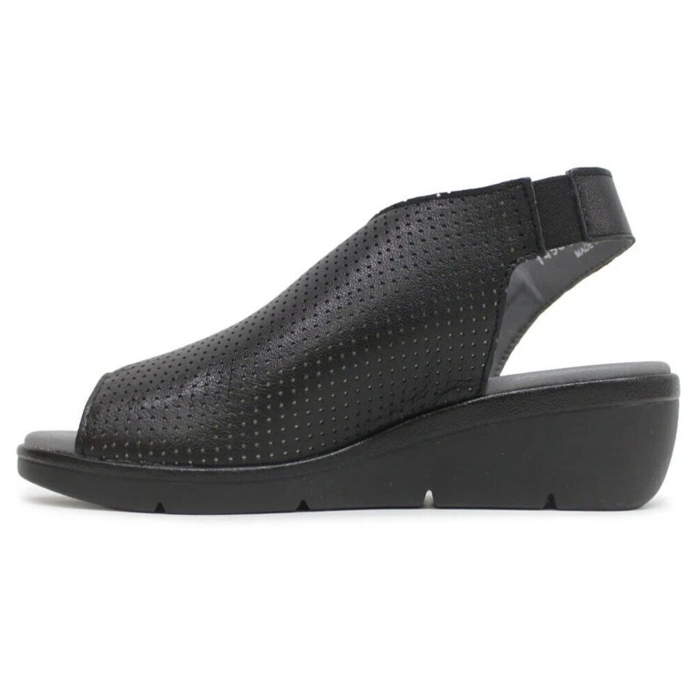 Fly London Women's Black Corners Sandal Peep Toe Size 36 US 5.5 - 6 - Picture 3 of 14